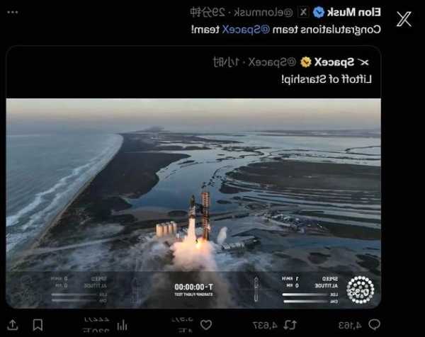 美媒：SpaceX证实与“星舰”失联，被迫触发其自毁系统